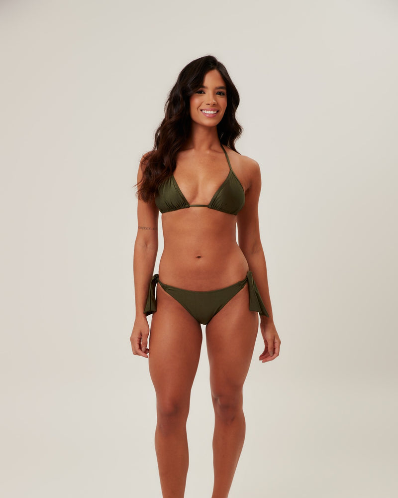 Biquíni Cortininha Feminino com Amarração Ajustável - Moda Praia Capim Santo