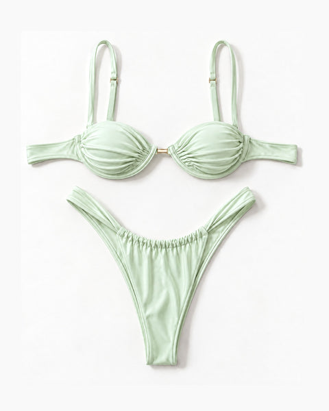Conjunto Biquini Meia Taça Brisa Dourada