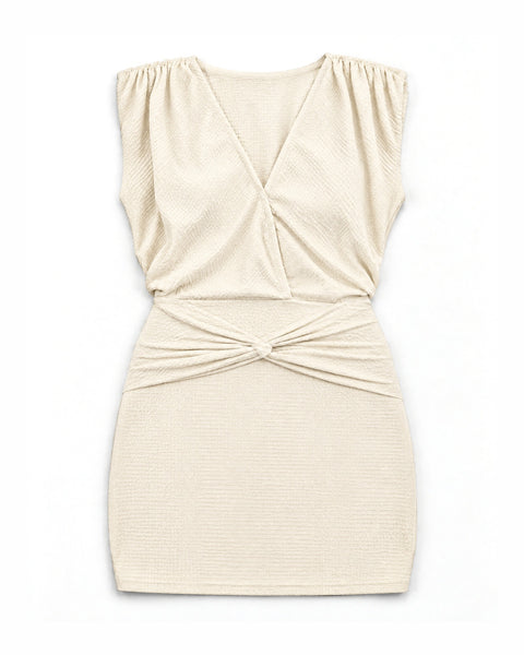 Vestido Curto Com Detalhe Frontal