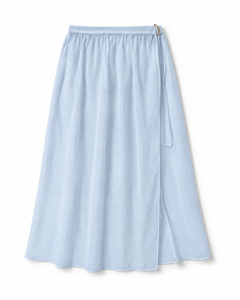 Saia Longa de Chiffon com Fenda Claridade Eterna