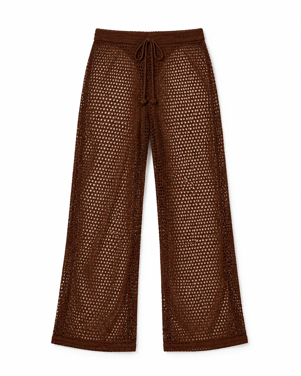 Saída Calça Tule — Marrom