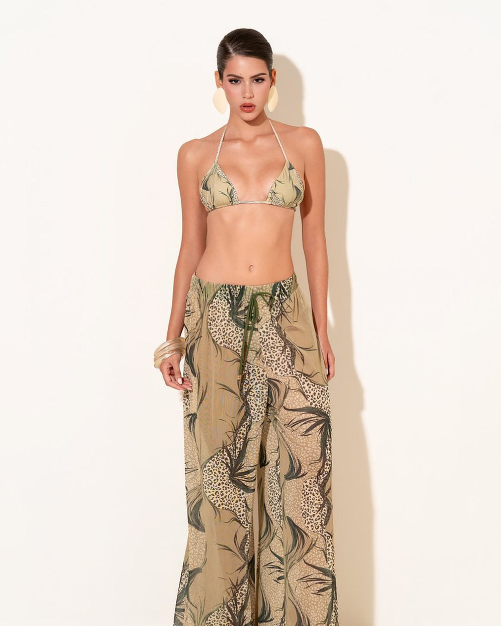 Calça Pantalona — Estampa no corpo
